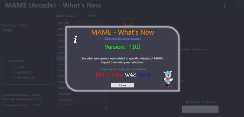 More information about "MAME (Arcade) - What's New"