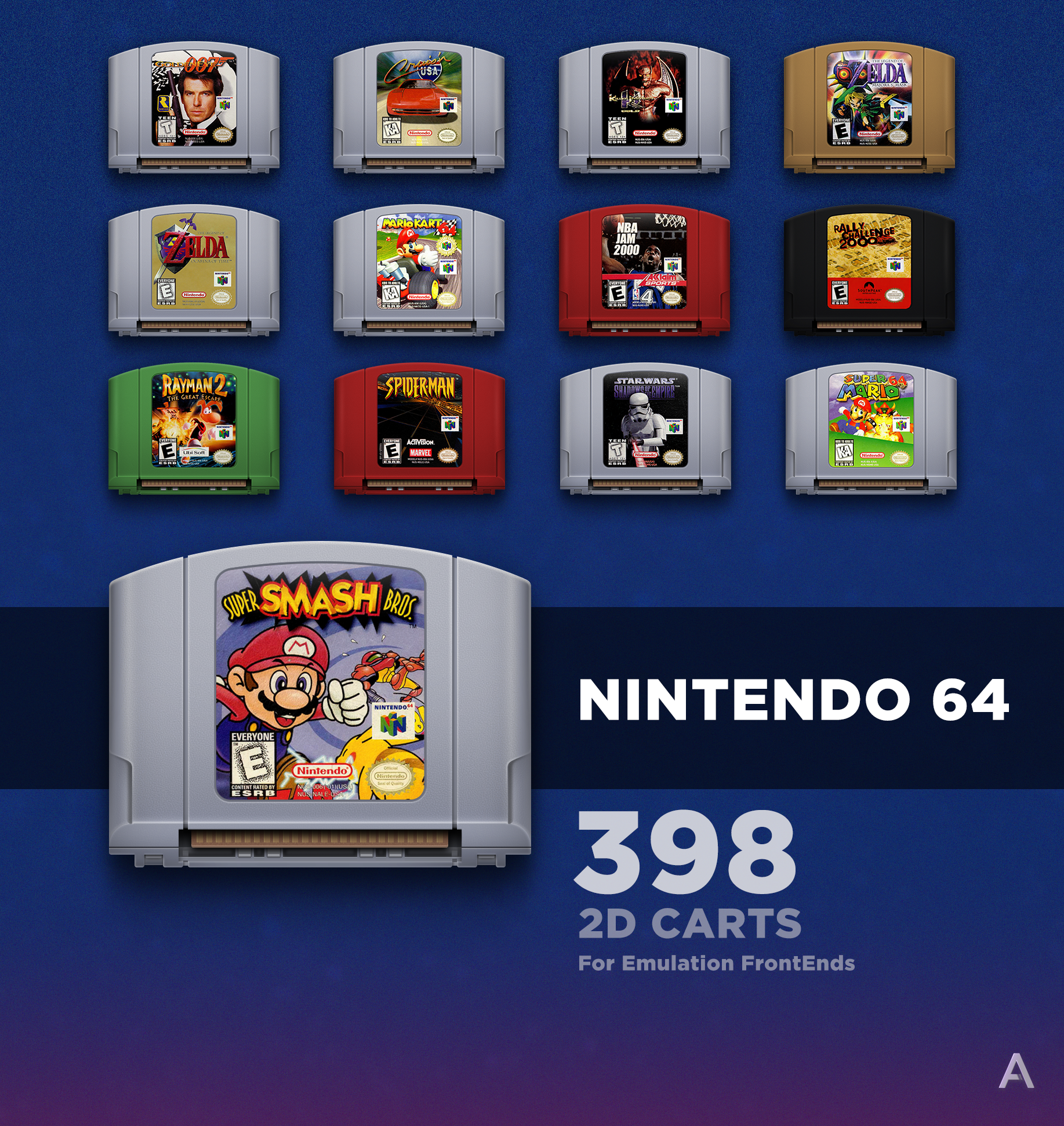 Nintendo 64 (2D Carts) [ArcDragon] - Nintendo 64 - LaunchBox