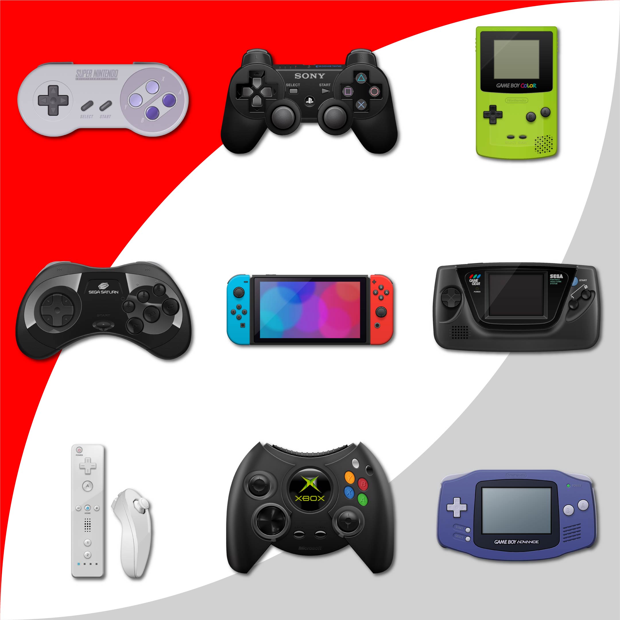 More information about "Photoreal Controller Vectors by Pineapple Graphics"