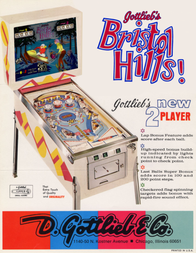 More information about "Bristol Hills! (Gottlieb 1971) fan made flyer"