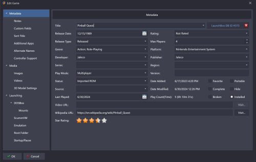 Launhbox NES Pinball Quest Metadata.png