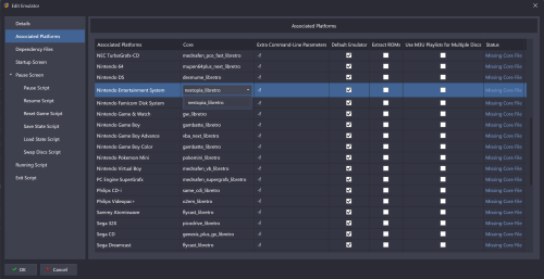 Launhbox Retroarch Associated Platforms.png