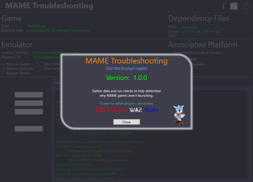 More information about "Arcade Games Won't Launch (stand-alone MAME) - Troubleshooting"