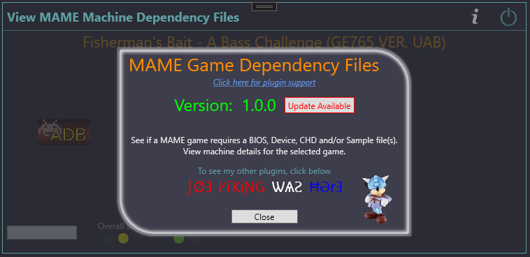 MAME Machine Dependency Files and Data Viewer - Third-party Apps