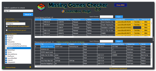 More information about "Missing Games Checker Plugin"