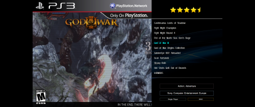 More information about "Playstation 3"
